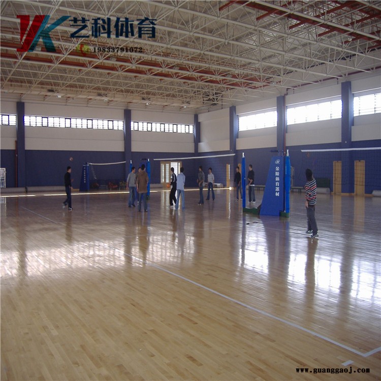 舞台木地板施工 篮球馆运动实木地板 企口硬木木地板 艺科直供图3
