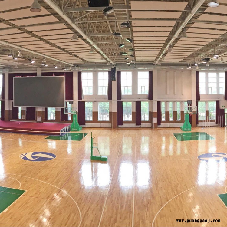 枫桦木地板 舞台运动木地板 森启奥元 厂家供应 篮球馆运动木地板图2