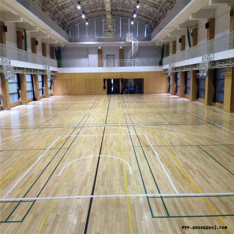 艺科直销 舞台专用实木地板 体育场馆木地板 专业篮球馆木地板图2