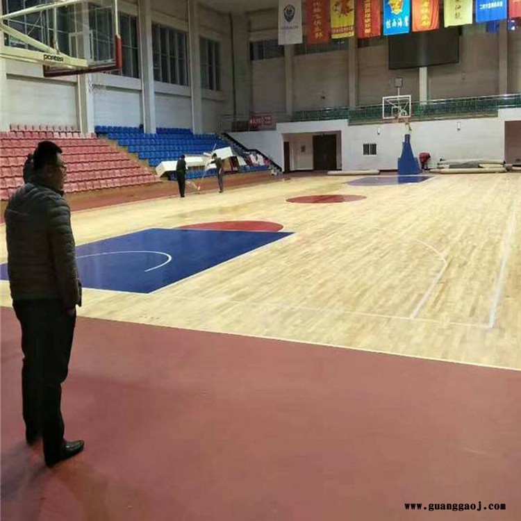 体育木地板 森启奥元 运动木地板篮球馆 舞台运动木地板厂家图2