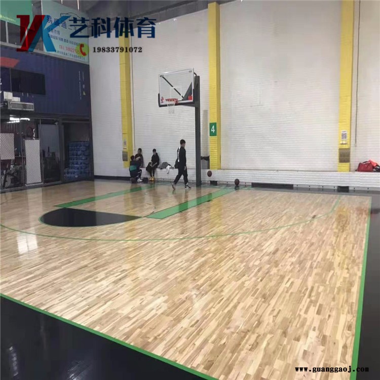 枫桦木运动木地板 篮球馆木地板厂家 艺科舞台地板 体育馆运动实木地板图2