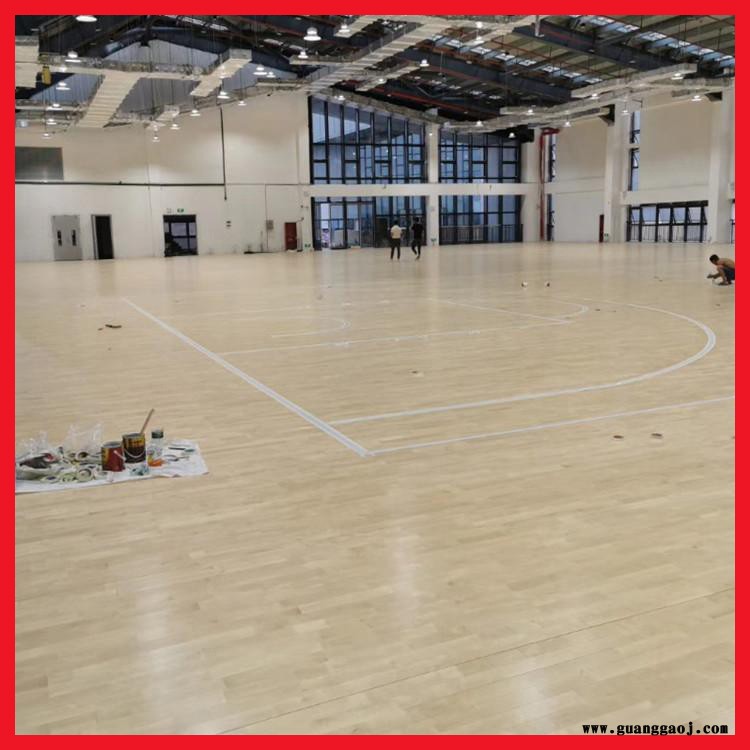 室内用枫木运动木地板 双龙骨运动木地板 舞台运动木地板 森启奥元图2