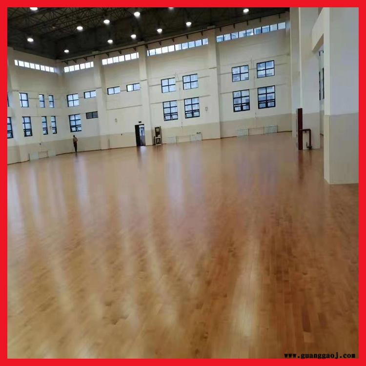 舞台运动木地板 悬浮式木地板 森启奥元 安装羽毛球地板图2