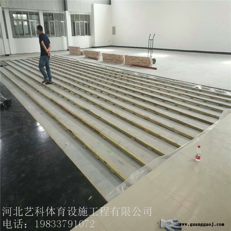 舞台实木地板 篮球馆运动实木地板 运动木地板 艺科直供图1