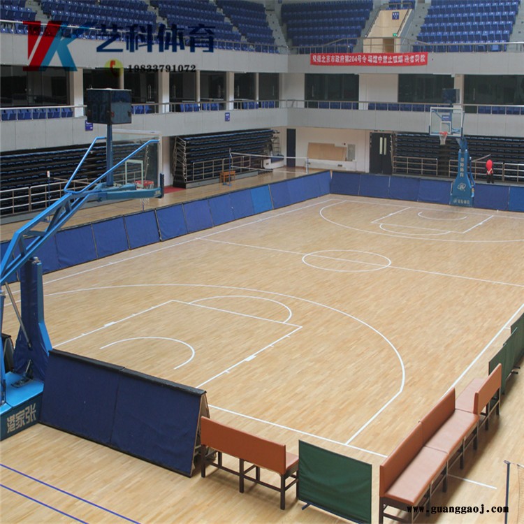 舞台木地板价格 篮球馆运动木地板价格 运动木地板 艺科体育地板图2