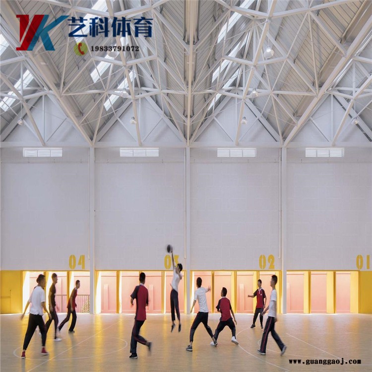 舞台木地板安装 篮球馆运动木地板厂家 枫桦木运动木地板 艺科体育地板图2