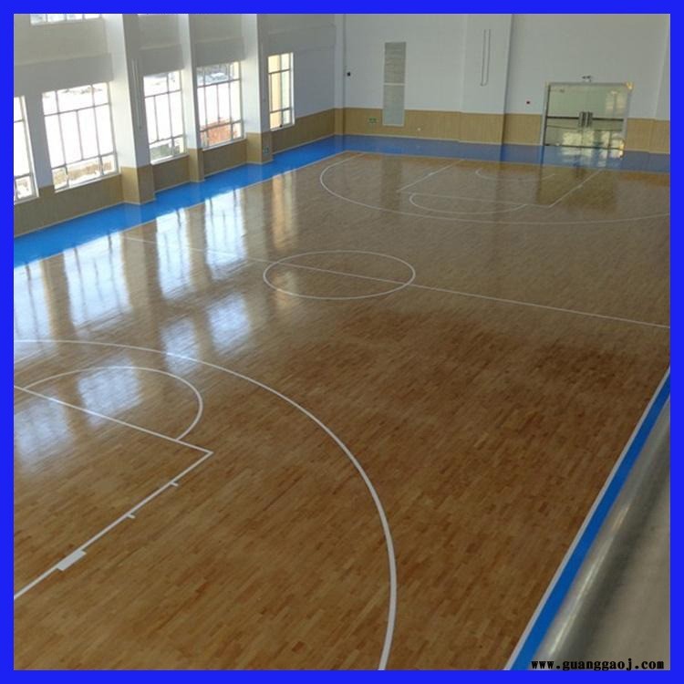 实木运动地板 比赛用篮球馆木地板 运动实木地板舞台 森启奥元图1