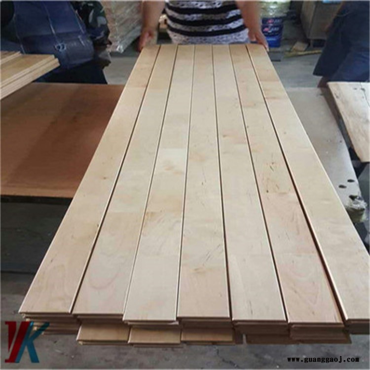 舞台木地板翻新 专用体育馆运动实木地板 枫木运动木地板厂家 艺科体育地板图5