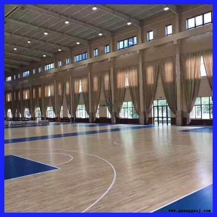 枫木运动木地板 森启奥元 体育篮球场木地板 运动实木地板舞台图1