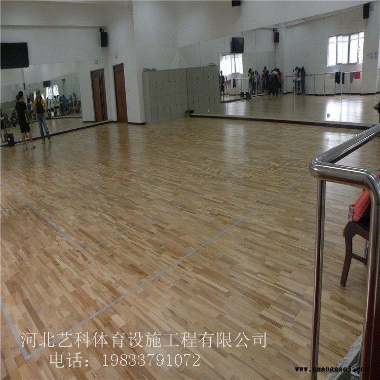 舞台木地板厂家 篮球馆运动木地板价格 室内运动木地板 艺科直供图5