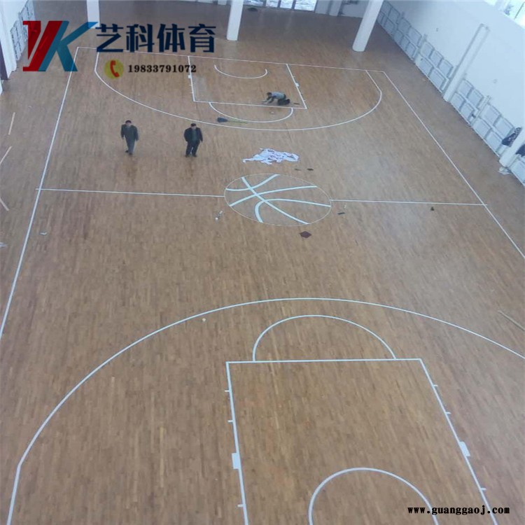 舞台专业木地板 专用体育馆运动实木地板 柞木运动木地板 艺科直供图5