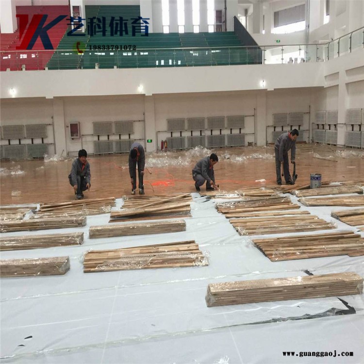 舞台专业木地板 专用体育馆运动实木地板 柞木运动木地板 艺科直供图4