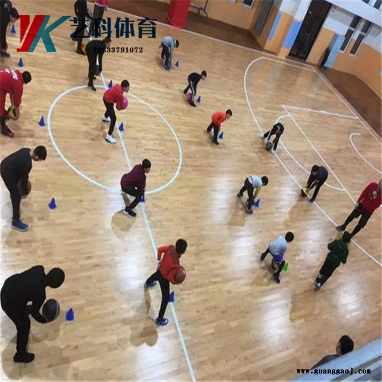 舞台专业木地板 专用体育馆运动实木地板 柞木运动木地板 艺科直供图2