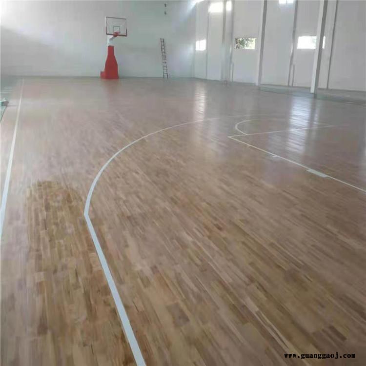 硬枫木运动木地板 森启奥元 18mm厚柞木运动地板 大型舞台木地板图2