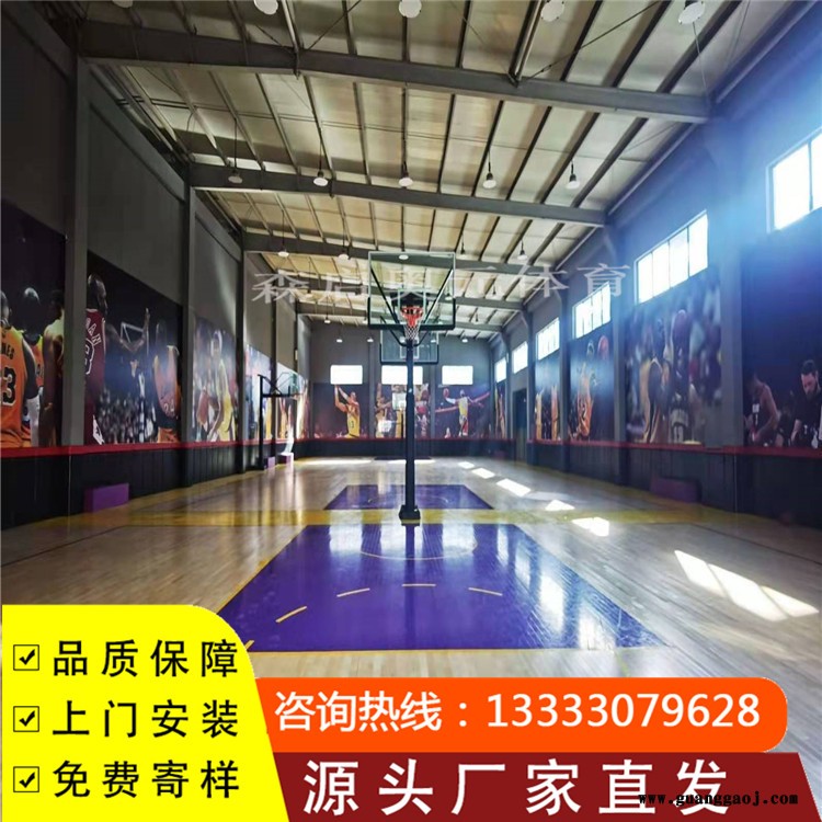 森启奥元桦木地板-篮球馆运动木地板-舞台木地板-厂家免费邮寄样品图2