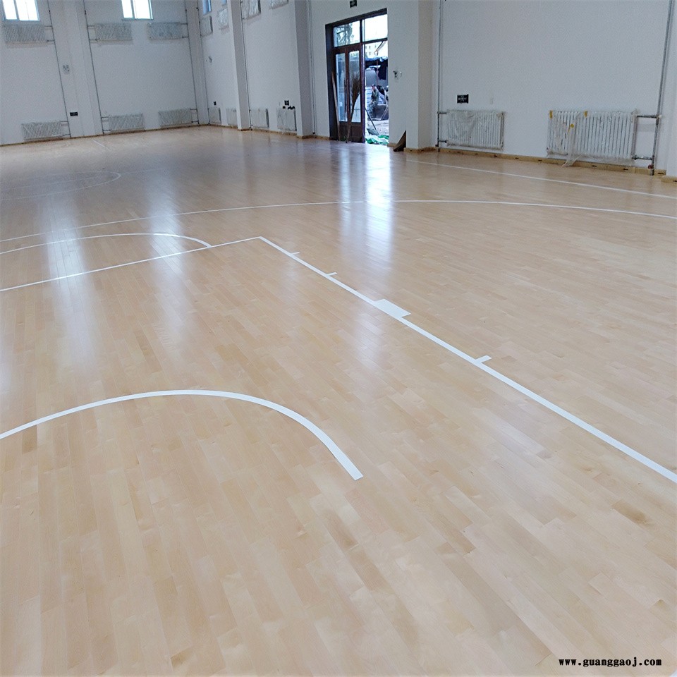 凯洁地板 榉木羽毛球实木地板定制 金凤健身房木地板 安丘舞台木地板图2