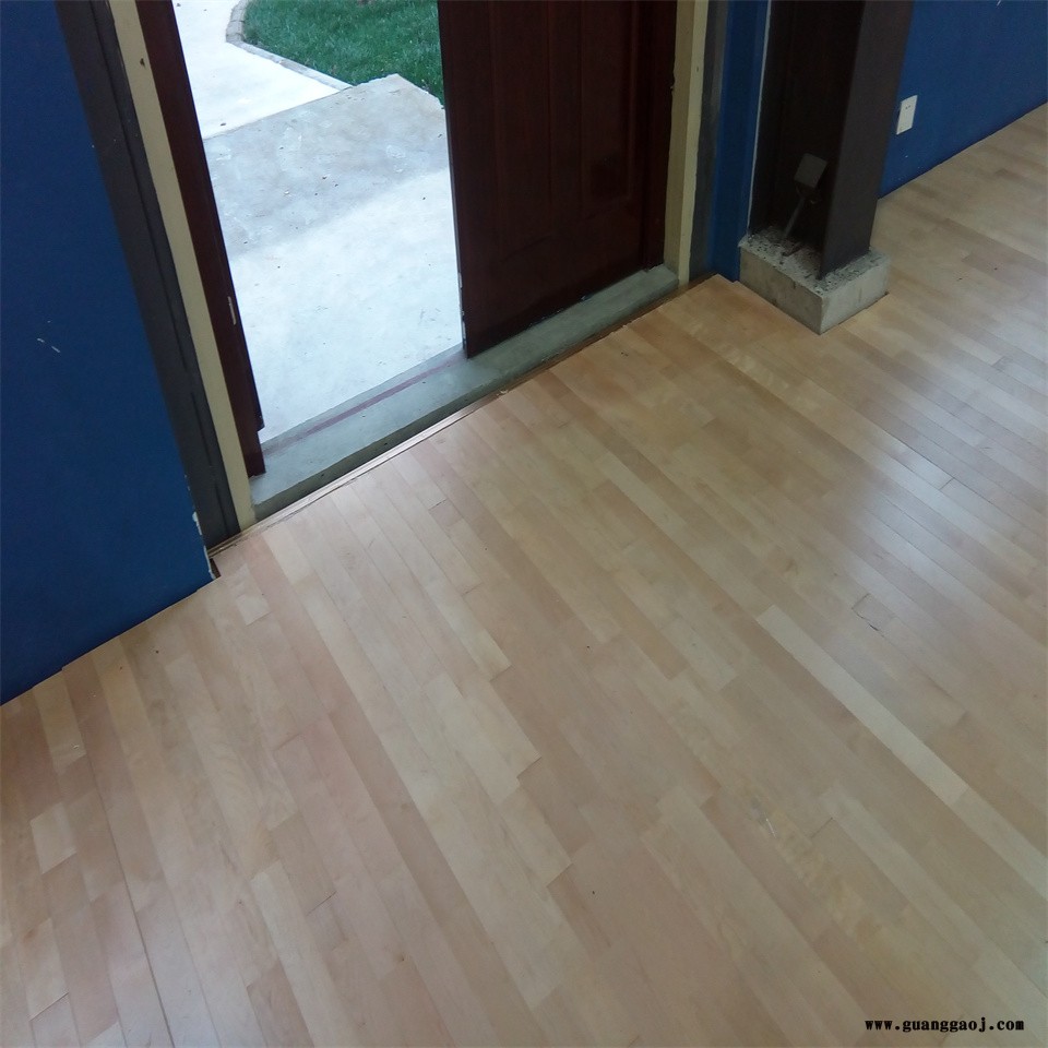凯洁地板 加枫剧院舞台木地板定制 集美健身房木地板 秦都体育木地板图5