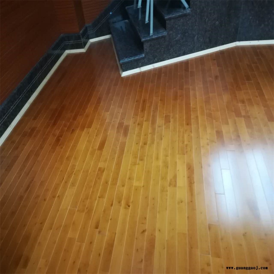 凯洁地板 枫桦木篮球场实木地板安装 芙蓉篮球场木地板 三山舞台木地板图4