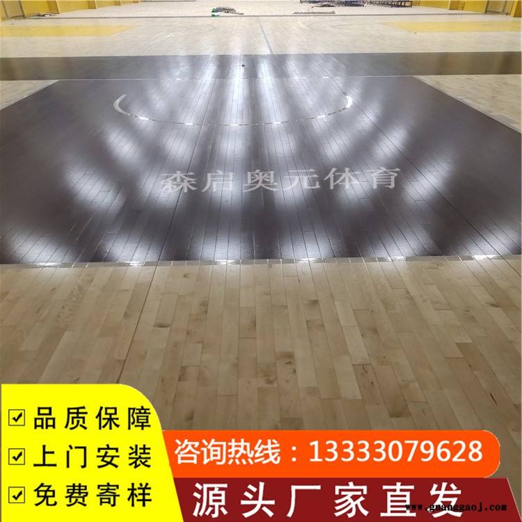 森启奥元桦木地板-篮球馆运动木地板-舞台木地板-运动木地板厂家图4