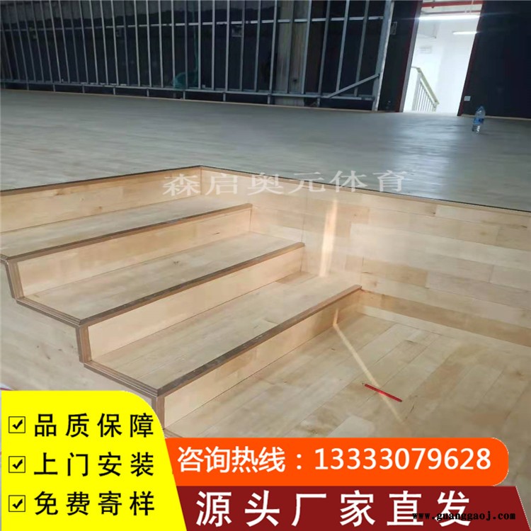 森启奥元桦木地板-室内篮球木地板-舞台木地板-运动木地板价格图2