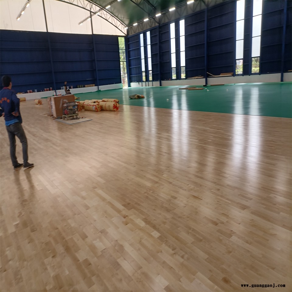 凯洁地板 五角枫篮球馆实木地板 樟树舞蹈室木地板 太和舞台木地板图3