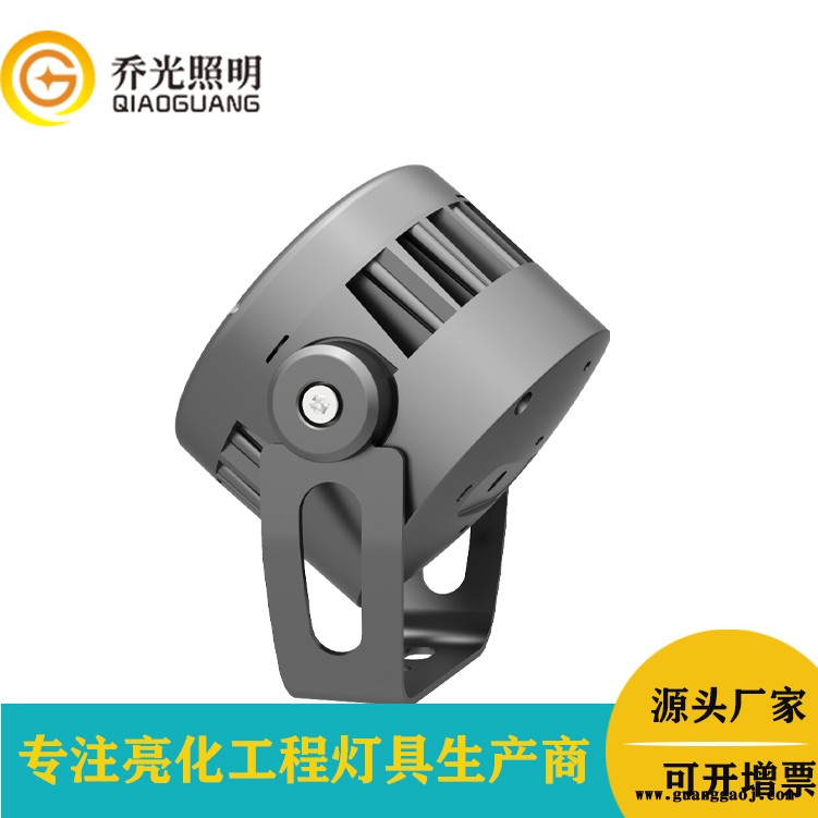 乔光照明 GB-TGD140A 圆形投光灯led 12W/24W楼体桥梁投射灯公园园林景观照树灯户外大功率投光灯图2