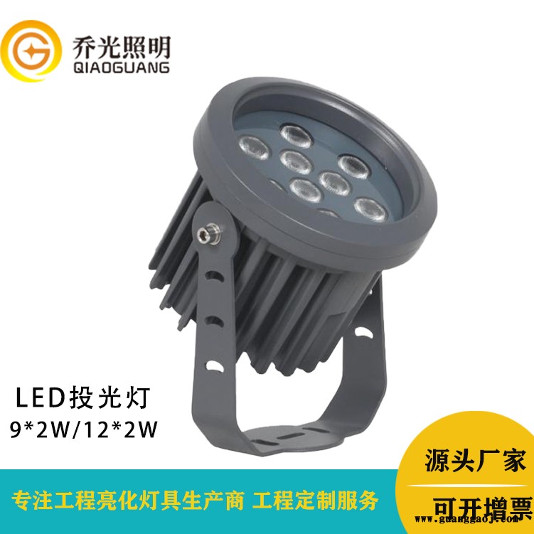 24W科锐芯片投光灯led 圆形大功率户外投光灯 园林绿化LED照树灯 广场柱子亮化投射灯图2