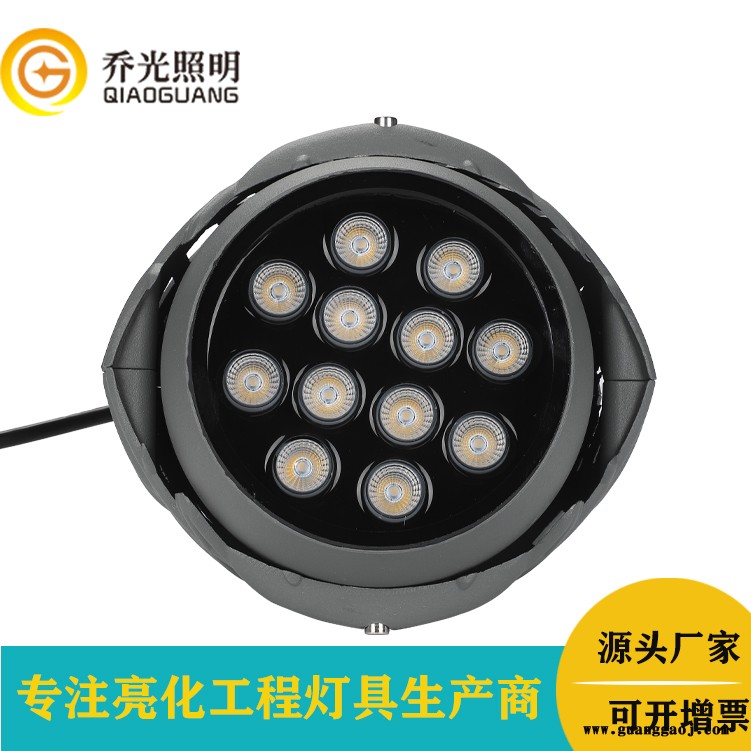 乔光照明 GB-NCDT190 LED鸟巢灯12W圆形投光灯景观亮化鸟巢造型灯园林树木灯压铸铝投光灯图2