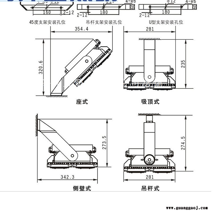 海洋王LED投光灯 NTC9280-L110WLED投光灯100w200w400wLED投光灯图2