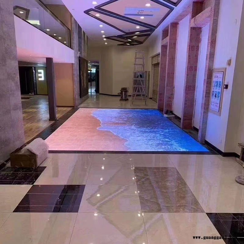 辰志科技 LED地砖屏 室内展厅会议室P3高清LED显示屏|室内显示屏|多媒体led显示屏 免费安装图1