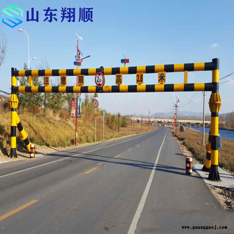 翔顺 交通道路 电动遥控智能升降限高杆 高速公路监控led显示屏龙门架  6-30米升降限高杆图2