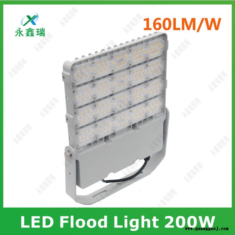 新款投光灯 100W模组贴片165LM/WLED投射灯 户外篮球场广场街道照明灯150W200W300W400W深圳工厂图3