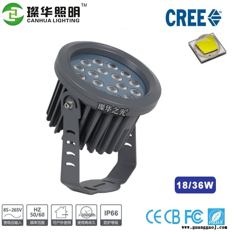 璨华照明SK-TGD-XK36C LED投光灯圆形投射灯亮美集同款投光灯图1