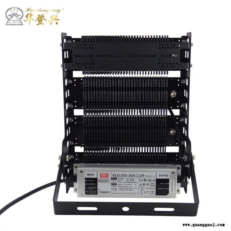 射灯泛光灯车间仓库照明50W100W150W200W250W300W400W500W800W黑色模组隧道灯图3
