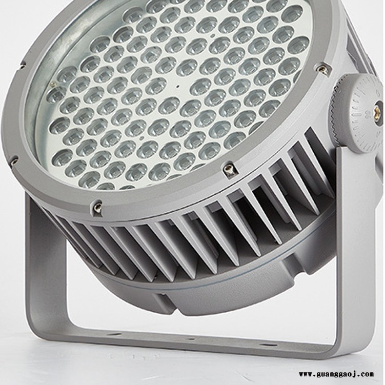 24W/48W防眩斜口户外LED防水圆形投光灯工程亮化建筑外墙广告牌照明灯具图2