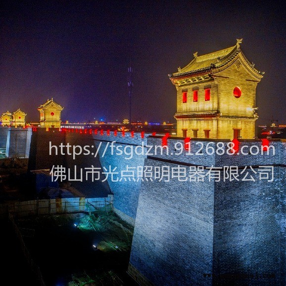 佛山光点照明专注古建筑亮化照明 瓦片灯 投光灯 洗墙灯 色温1900-2700K 电压24V-220V 10年品质经验图1