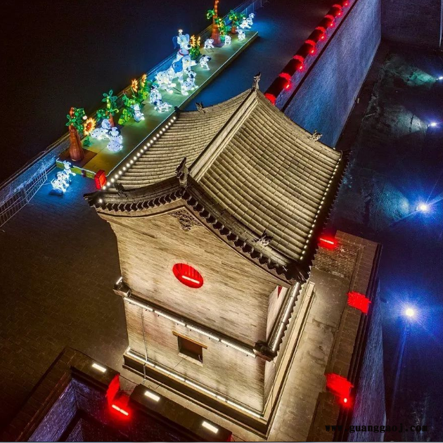 佛山光点照明专注古建筑亮化照明 瓦片灯 投光灯 洗墙灯 色温1900-2700K 电压24V-220V 10年品质经验图2
