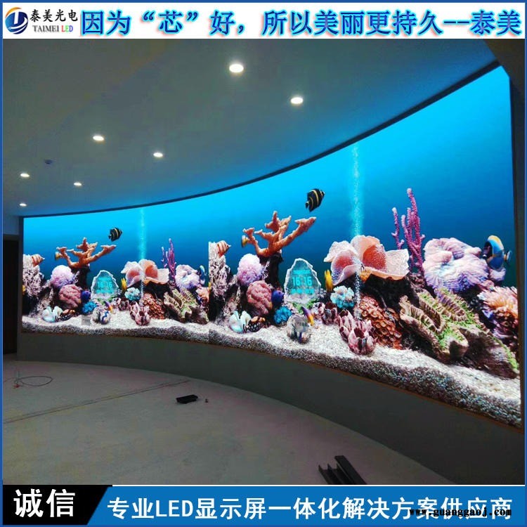 泰美室内P2全彩led显示屏电子屏大屏幕高清 整屏订制图1
