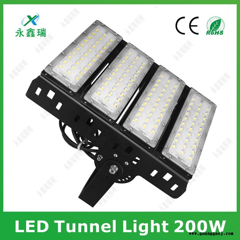 永鑫瑞150W投光灯 模组贴片LED隧道灯 广场公路楼体广告牌泛光灯深圳工厂直销50W100W200W300W400W图4