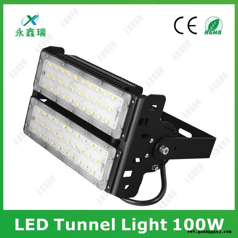 永鑫瑞150W投光灯 模组贴片LED隧道灯 广场公路楼体广告牌泛光灯深圳工厂直销50W100W200W300W400W图3