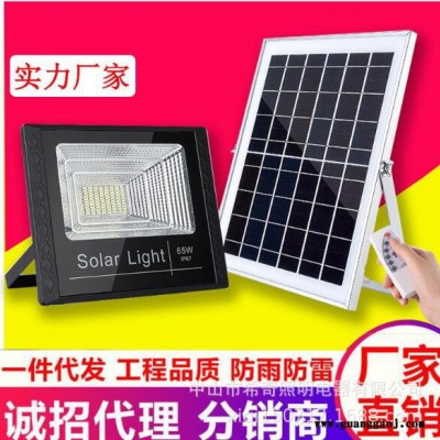 太阳能家用户外投光灯 聚宝盆款庭院灯 户外防水LED太阳能路灯