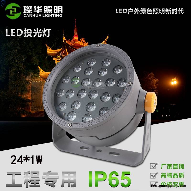 璨华照明SK-TGD-B190LED投光灯24w/36w户外圆形投射灯照树灯景观亮化大功率投光灯图2