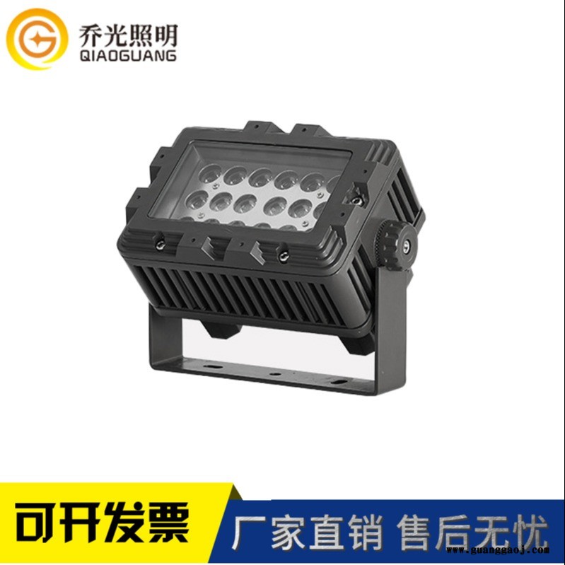 乔光照明QG-FTGD2013-36g led照树灯方形单色18W/36W户外防水投光灯景观园林投射草坪灯酒店洗墙灯图1