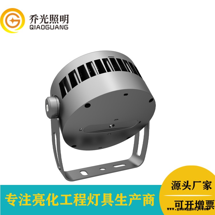 48W圆形大功率led射灯酒店外墙庭院别墅景观投光灯RGB七彩照树灯图2