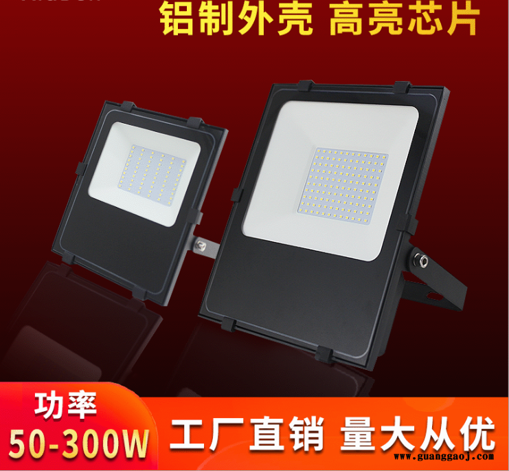 博睿欣 BRX-TG001 led贴片投光灯室外防水50W100W200W广场码头隧道投光灯现货厂家图2