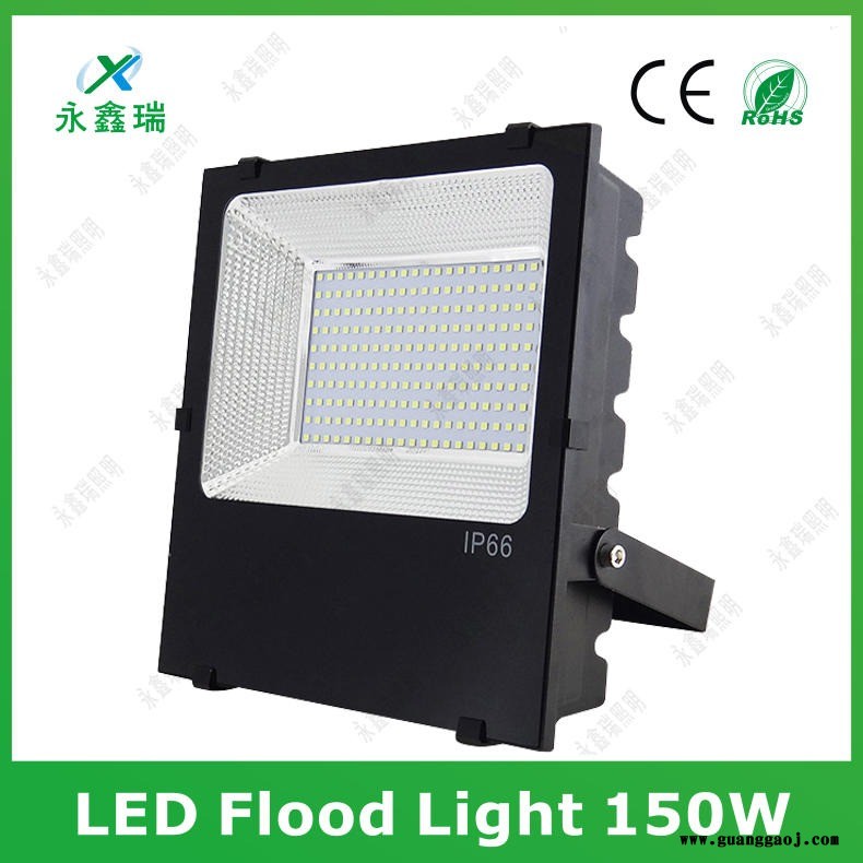 深圳工厂直销黑金刚SMD贴片室内外广告牌广场道路LED100W泛光灯投光灯50W150W200W图3