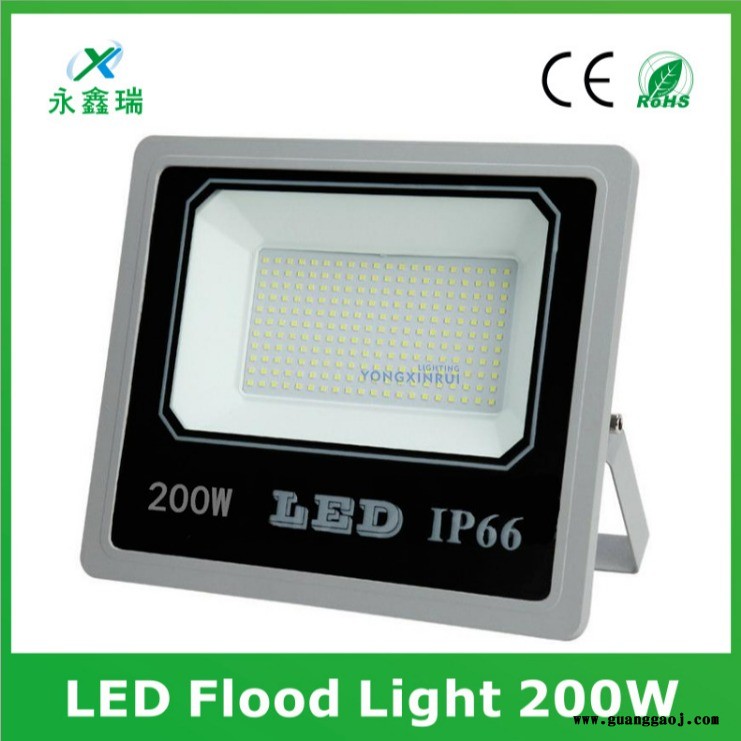 深圳宝安投光灯工厂 SMD贴片投光灯 IP66防水尘工厂道路楼体广告LED投射灯 300W泛光灯投射灯图4