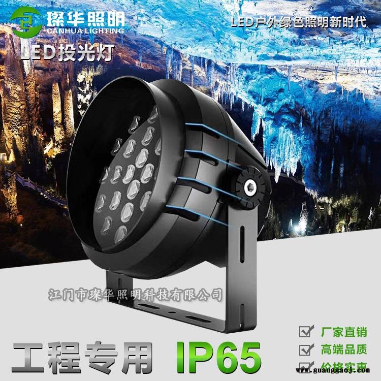 璨华照明SK-TGD-XK38 LED投光灯12W72W圆形大功率投光灯户外景观亮化私模投射灯图1