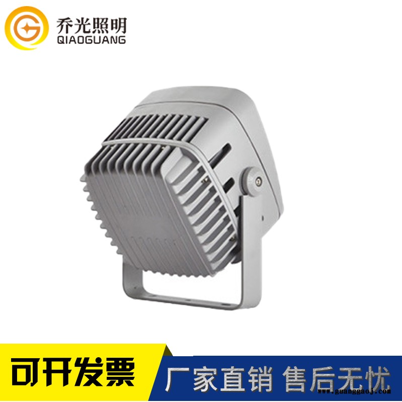 RGBW外控DMX512 LED投光灯投射灯戴帽方形36W54w照树景观灯图2