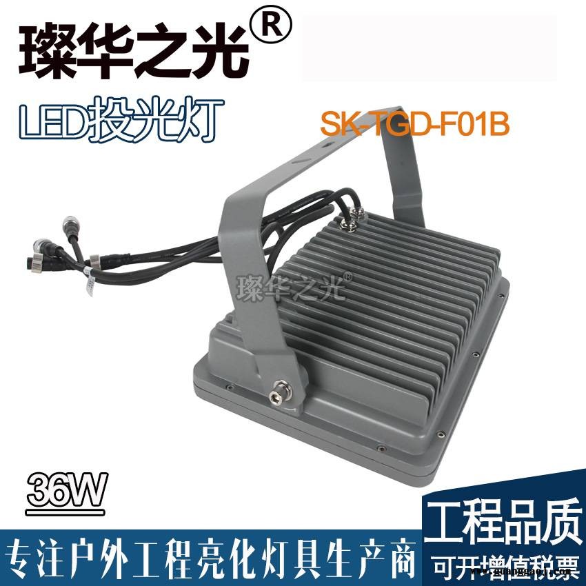 璨华照明SK-TGD-F01B LED投光灯12-120W户外方形防水投射灯DMX512外控投光灯图3